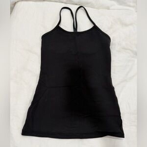 Lululemon Power Y tank top black size 6